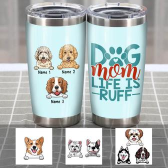 Personalized Dog Mom Life Steel Tumbler TID - Thegiftio UK