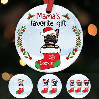 Personalized Dog Mom Favorite Gifts Christmas Ornament - Thegiftio UK