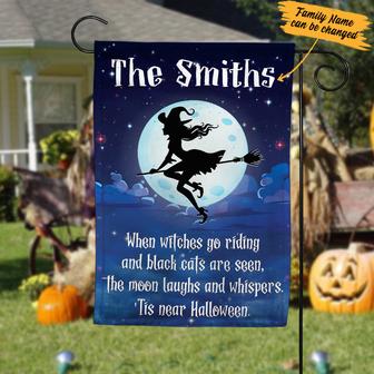 Personalized Halloween Garden Flag for Witches - Thegiftio UK