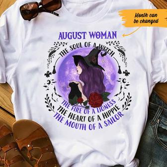 Personalized Witch Halloween White T Shirt - Thegiftio UK