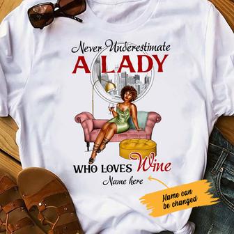 Personalized BWA Wine Never Underestimate T Shirt - Thegiftio UK