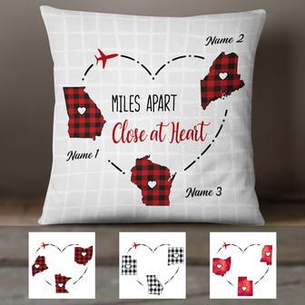 Personalized Long Distance Pillow for Loved Ones - Thegiftio UK