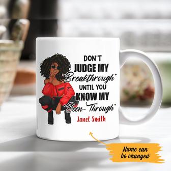 Personalized Don't Judge BWA White Mug - Thegiftio UK