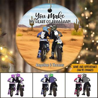 You Make My Heart Go Brap Custom Ornament - Christmas Gift - Thegiftio UK