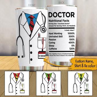 Doctor Nutrition Facts Custom Tumbler - Gift for Doctors - Thegiftio UK