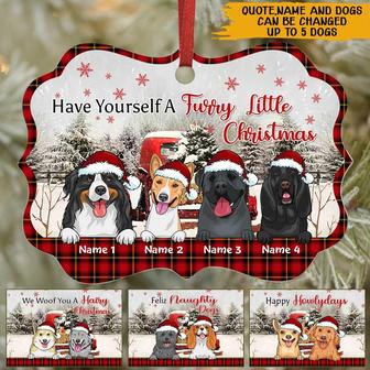 We Woof You A Hairy Christmas Personalized Ornament - Thegiftio UK