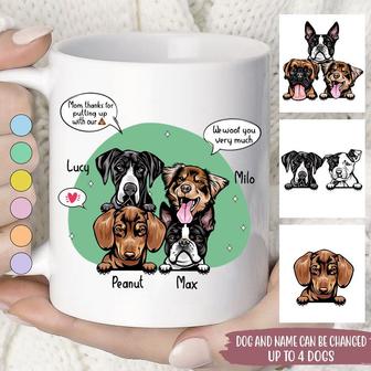 Thanks For Putting Up With My Shit Custom Mug - Gift for Mom - Thegiftio UK