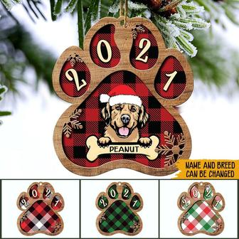 Dog Paw Personalized Ornament - Christmas Gift for Dog Dad - Thegiftio UK
