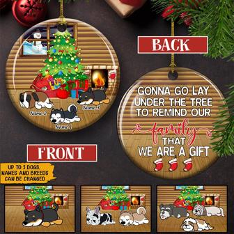 Gonna Go Lay Under The Tree Custom Ornament - Gift for Dogs - Thegiftio UK