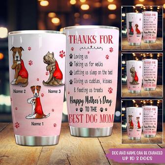 Dog Thanks For Loving Me Custom Tumbler - Gift for Dog Mom - Thegiftio UK