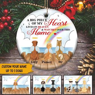 A Big Piece Of My Heart Custom Ornament - Memorial Gift - Thegiftio UK