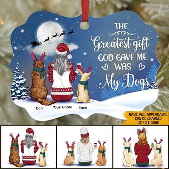 The Greatest Gift God Gave Me Was My Dogs Custom Ornament - Thegiftio UK