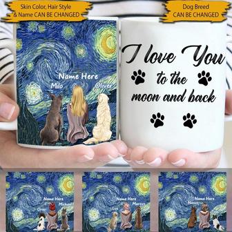 I Love You To The Moon Custom Mug - Gift for Dog Lovers - Thegiftio UK
