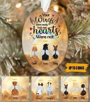 Your Wings We're Ready Personalized Ornament - Gift for Dogs - Thegiftio UK