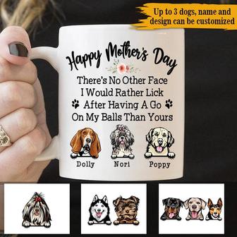 Dog There's No Other Face I Would Lick Custom Mug - Thegiftio UK