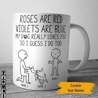 Roses Are Red Personalized Couple Mug - Gift for Couples - Thegiftio UK