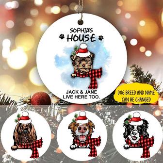 Dogs Circle Personalized Ornament - Gift for Dog Lovers - Thegiftio UK