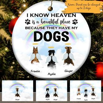 Dogs Circle Personalized Ornament - Gift for Dog Lovers - Thegiftio UK