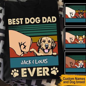 Best Dog Dad Ever Personalized T-Shirt - Gift for Dog Dad - Thegiftio UK