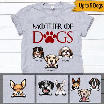 Dogs Custom T-Shirt for Dog Moms - Perfect Personalized Gift - Thegiftio UK