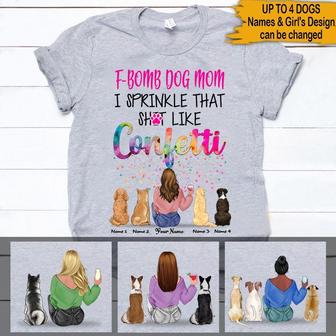 F-bomb Dog Mom Custom T-Shirt - Perfect Gift for Dog Moms - Thegiftio UK