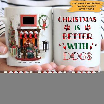 Dogs Mug Personalized - Christmas Gift for Dog Lovers - Thegiftio UK