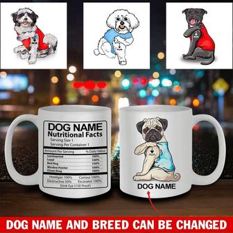 Dogs Mug Personalized Nutritional Facts - Dog Lovers Gift - Thegiftio UK