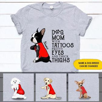 Dogs Tattoo Personalized T-Shirt - Gift for Dog Mom - Thegiftio UK