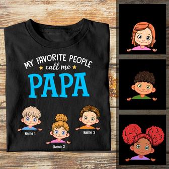 Personalized Dad Grandpa People T Shirt - Thegiftio UK