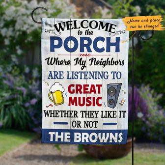 Personalized Garden Flag for Music Lovers - Thegiftio UK
