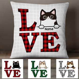 Personalized Love Cat Pillow - Thegiftio UK