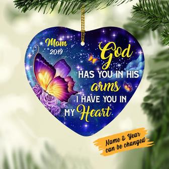 Personalized Sympathy Gifts, In Loving Memory Gifts, Butterfly Memorial Mom Dad Ornament - Thegiftio UK