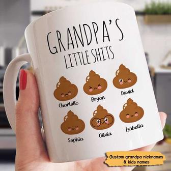 Grandpa Little Sh*t Funny Custom Mug - Father's Day Gift - Thegiftio UK