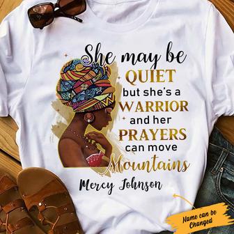 Personalized BWA She May Be Quiet T Shirt - Thegiftio UK