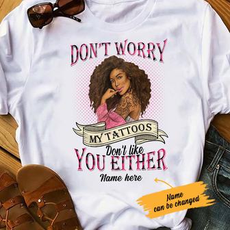 Personalized BWA Tattoos Don't Worry T Shirt - Thegiftio UK
