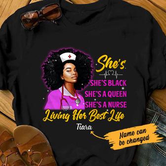 Personalized BWA Living Her Best Life T Shirt - Thegiftio UK