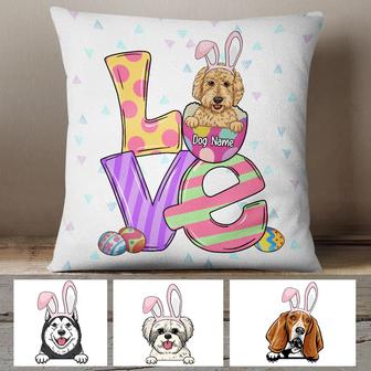 Personalized Dog Mom Easter Love Pillow - Thegiftio UK