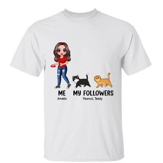 Me & My Followers Walking Cats Custom T-Shirt - Thegiftio UK