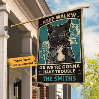 Personalized Garden Flag for Cat Lovers - Thegiftio UK