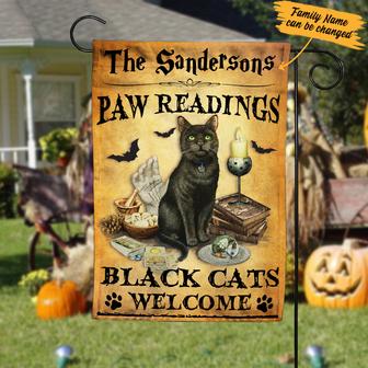Personalized Halloween Garden Flag for Cat Lovers - Thegiftio UK