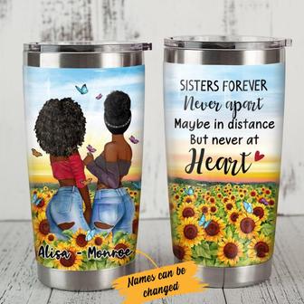 Personalized BWA Friends Never Apart Steel Tumbler - Thegiftio UK