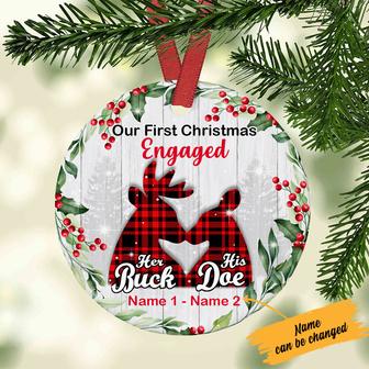Personalized Deer Hunting Couple Ornament - Thegiftio