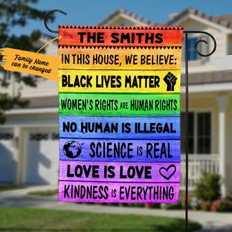 Personalized Human Rights Garden Flag for Home - Thegiftio UK