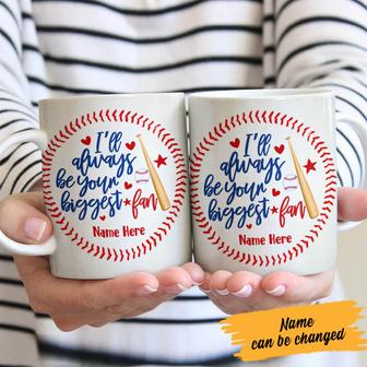 Personalized Baseball Softball Your Biggest Fan Mug - Thegiftio UK