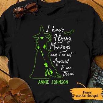 Personalized Witch Halloween T Shirt - Thegiftio UK