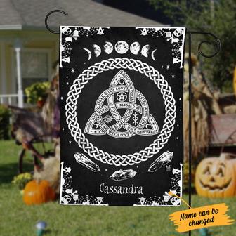 Personalized Halloween Good Witch Garden Flag - Thegiftio UK