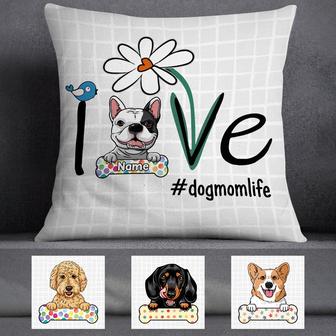 Personalized Dog Mom Life Pillow for Dog Lovers - Thegiftio UK