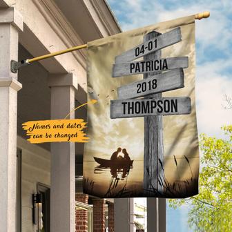 Personalized Garden Flag for Husband and Wife - Thegiftio UK