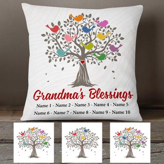 Personalized Grandma Blessing Tree Pillow - Thegiftio