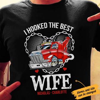 Personalized Tow Truck Husband Wife T Shirt - Thegiftio UK